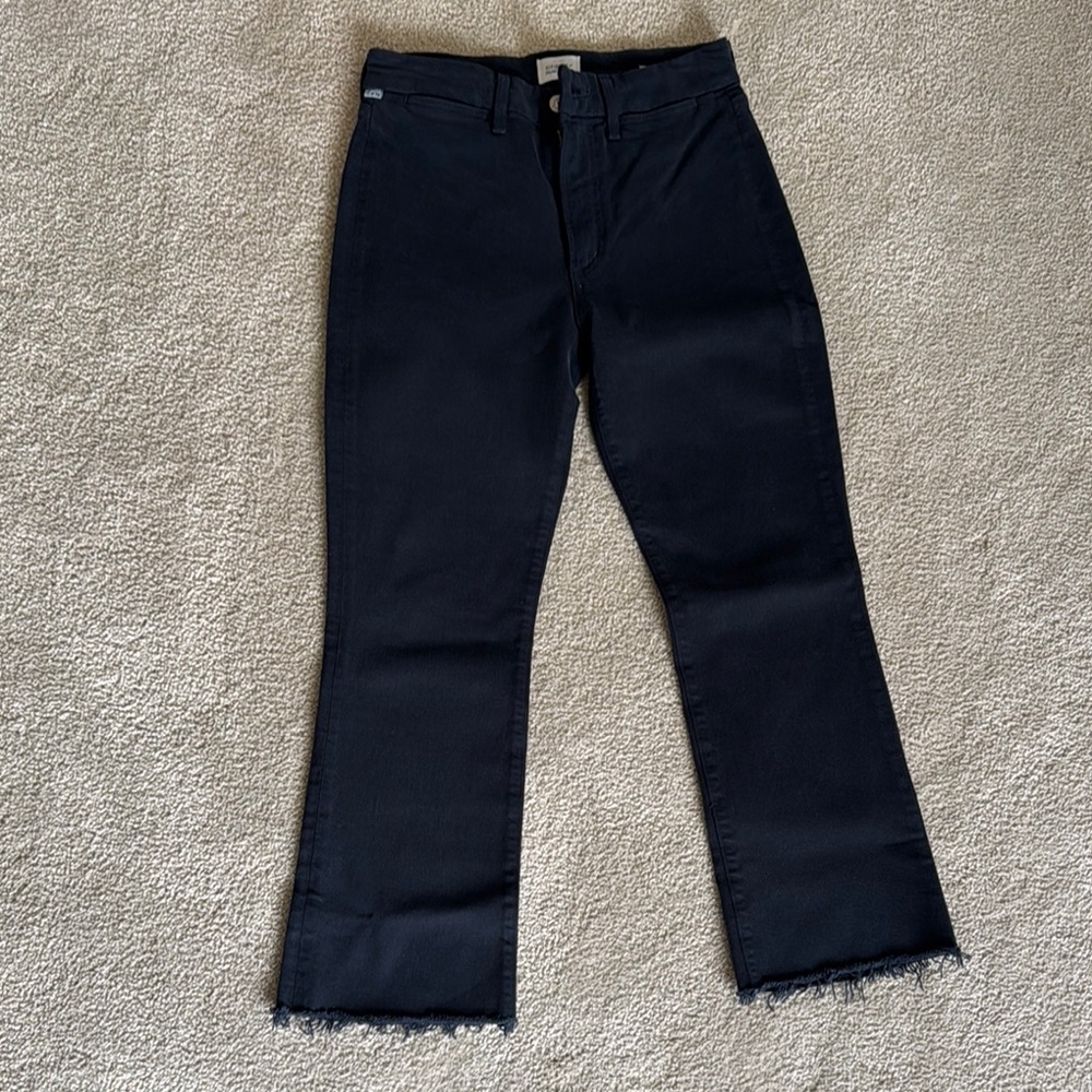 Black Frayed Hem Women's Jeans